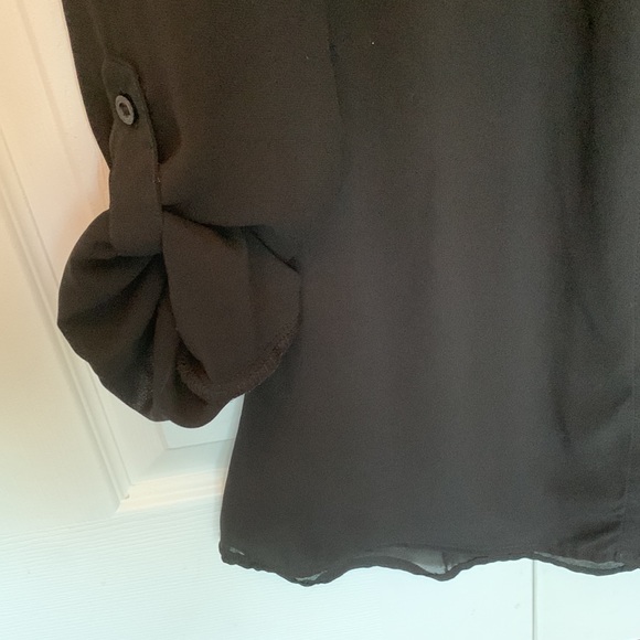 Sheer black button up shirt - Picture 7 of 8